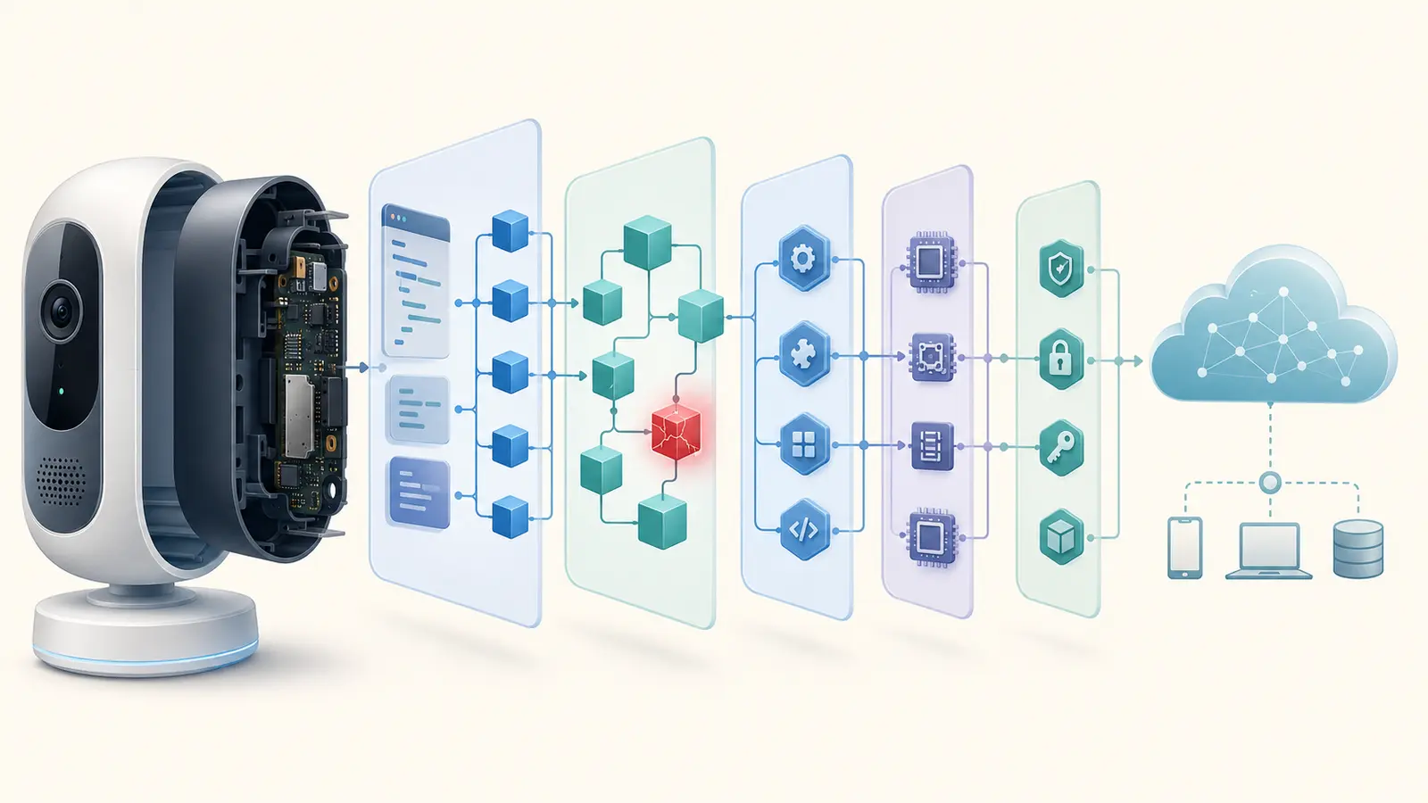 Prodotto connesso scomposto nei componenti software con una dipendenza vulnerabile